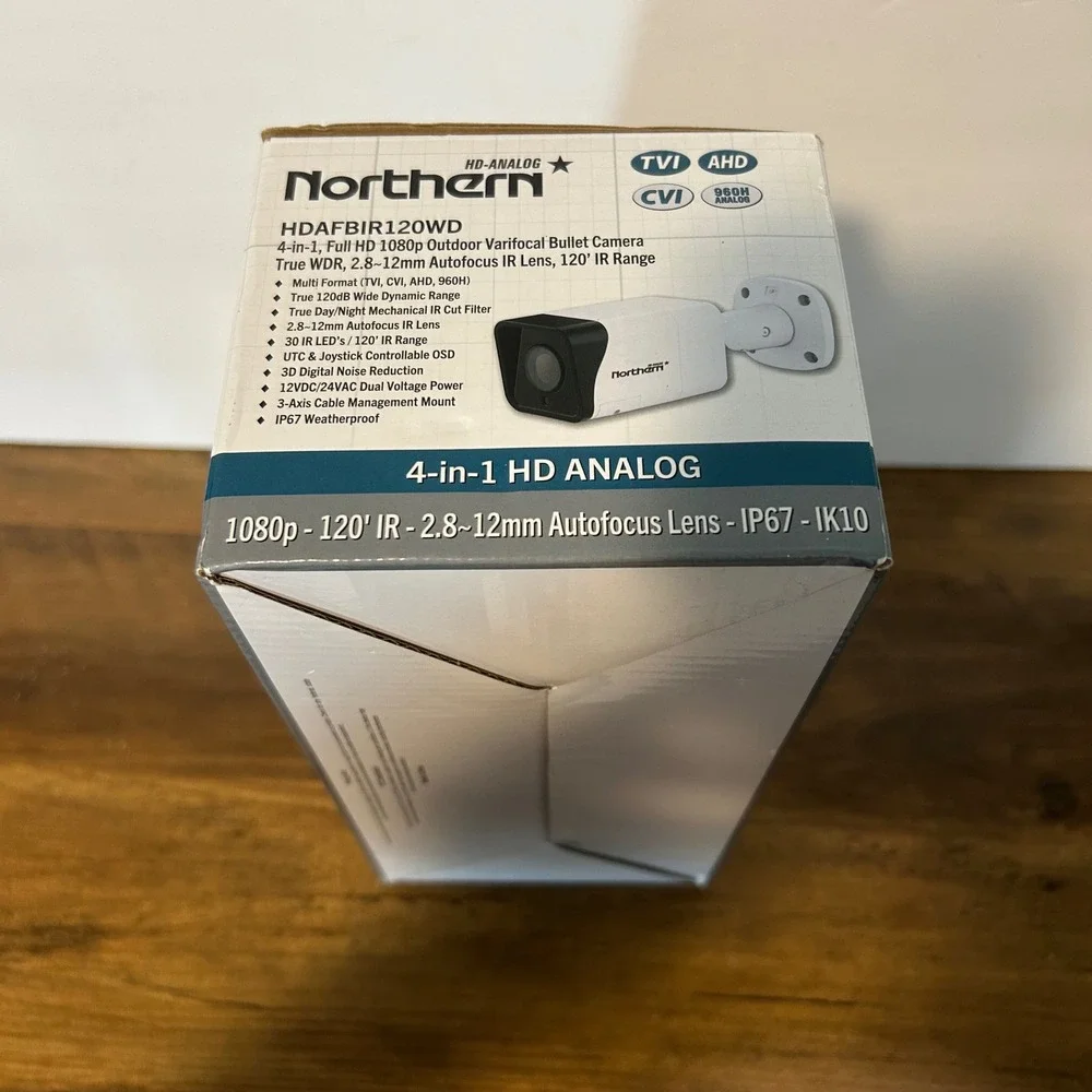 Northern Bullet Camera White 1080p Outdoor Varifocal 4 in 1 HD HDAFBIR120WD